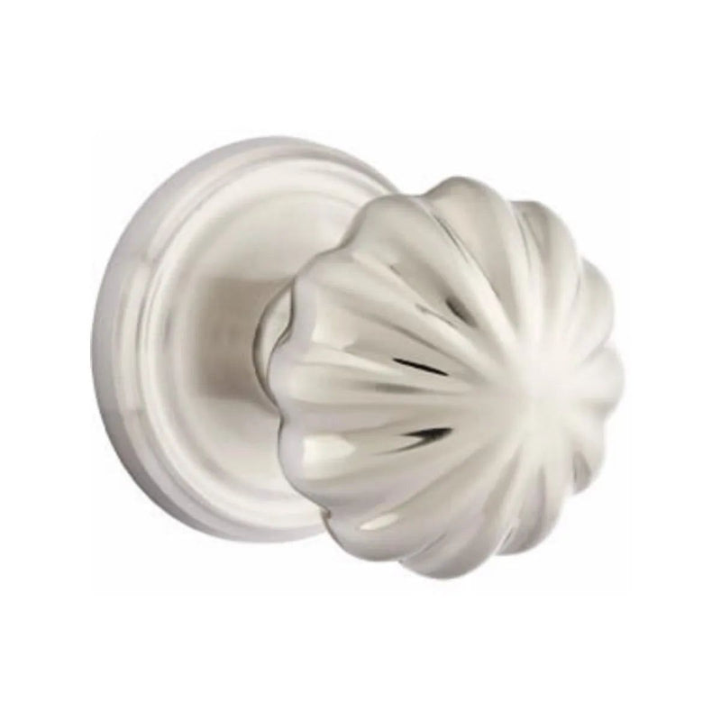 Emtek Melon Knob with Regular Rosette in finish