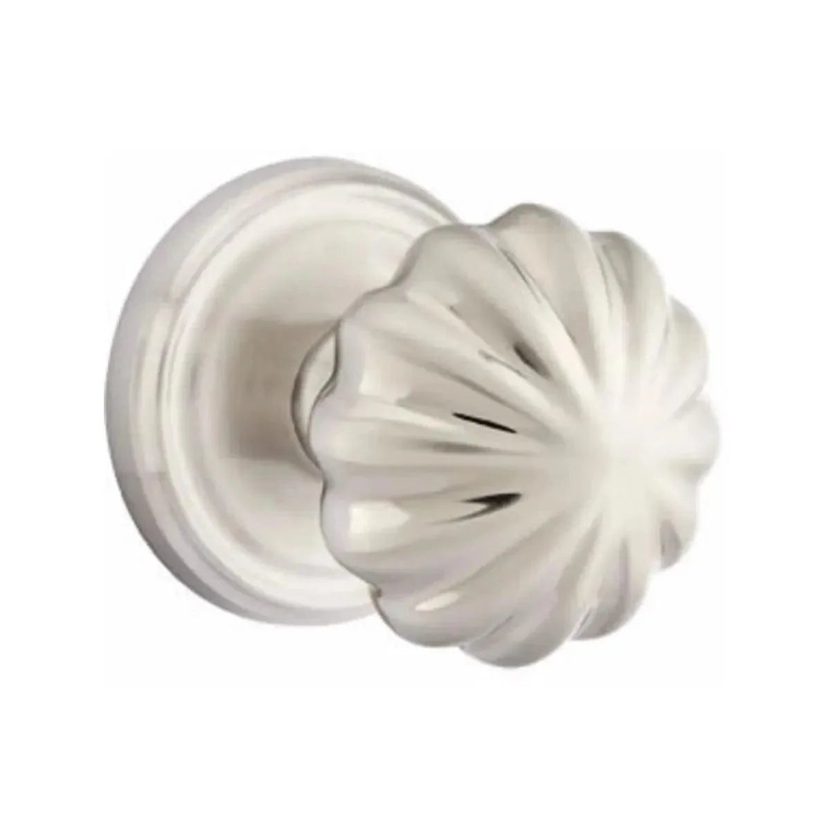 Emtek Melon Knob with Regular Rosette Satin Nickel
