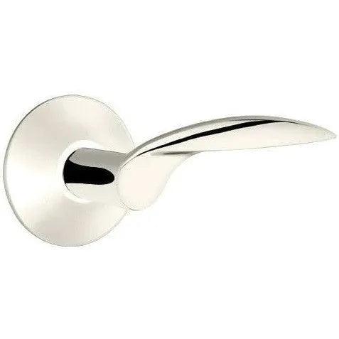 Emtek Mercury Lever With Modern Rosette in Lifetime Polished Nickel finish