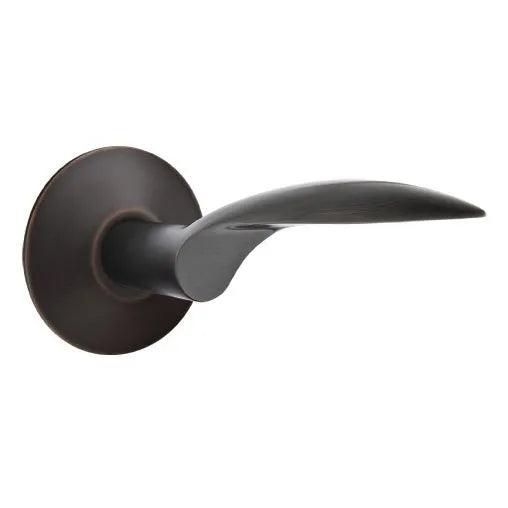 Emtek Mercury Lever With Modern Rosette in Oil Rubbed Bronze finish