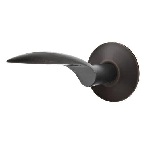 Emtek Mercury Lever With Modern Rosette in Oil Rubbed Bronze finish