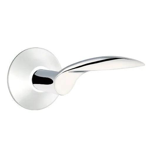 Emtek Mercury Lever With Modern Rosette in Polished Chrome finish