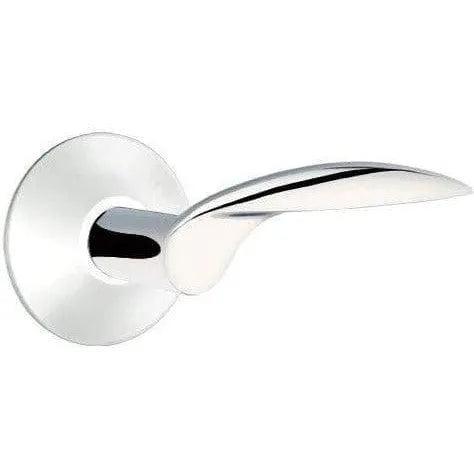 Emtek Mercury Lever With Modern Rosette in Polished Chrome finish