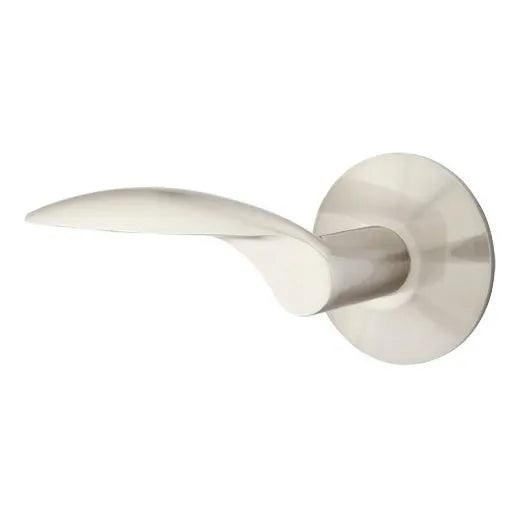 Emtek Mercury Lever With Modern Rosette in Satin Nickel finish