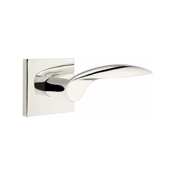 Emtek Mercury Lever With Square Rosette Lifetime Polished Nickel