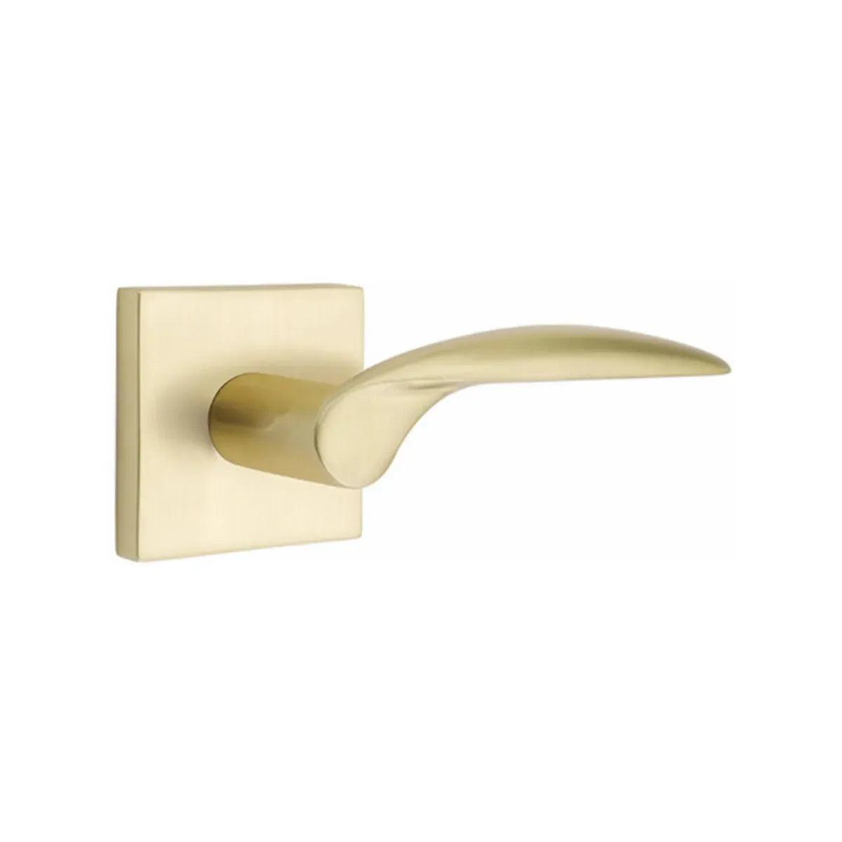 Emtek Mercury Lever With Square Rosette Satin Brass