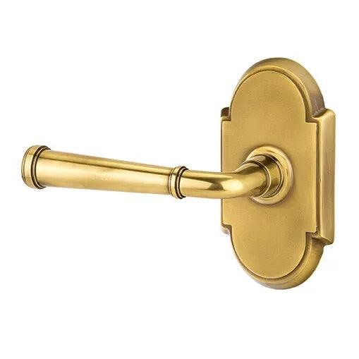 Emtek Merrimack Lever With #8 Rosette in French Antique finish