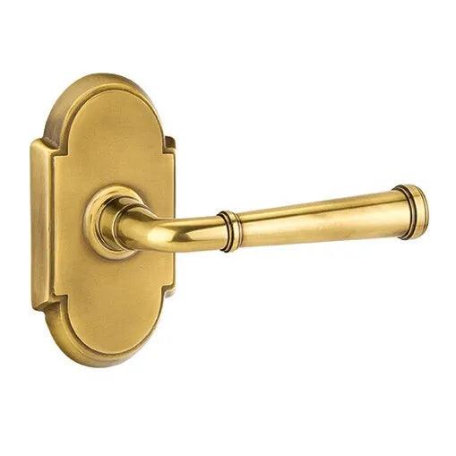Emtek Merrimack Lever With #8 Rosette in French Antique finish