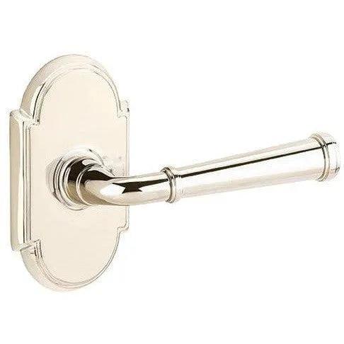Emtek Merrimack Lever With #8 Rosette in Lifetime Polished Nickel finish