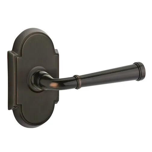 Emtek Merrimack Lever With #8 Rosette in Oil Rubbed Bronze finish