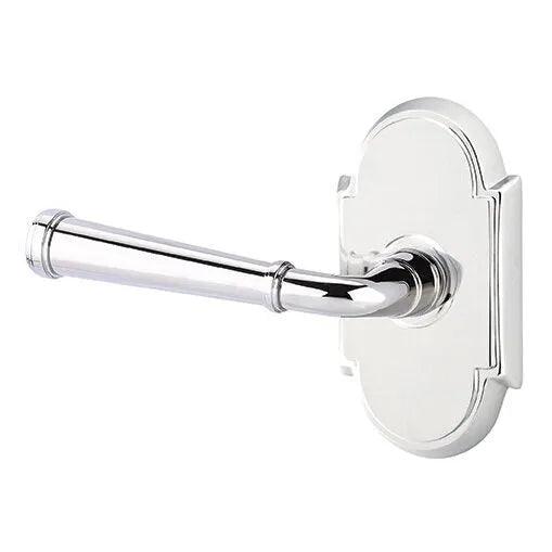 Emtek Merrimack Lever With #8 Rosette in Polished Chrome finish