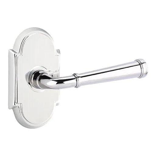 Emtek Merrimack Lever With #8 Rosette in Polished Chrome finish