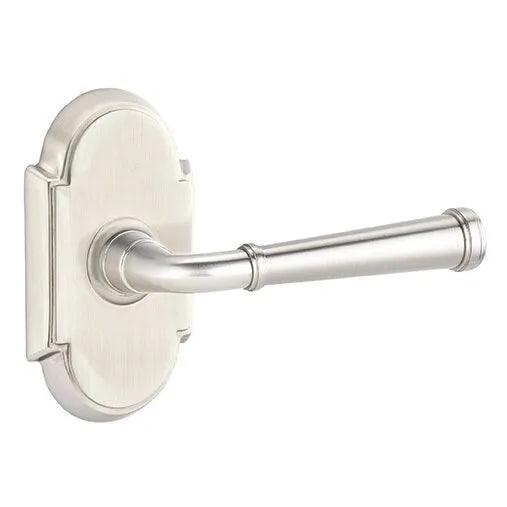 Emtek Merrimack Lever With #8 Rosette in Satin Nickel finish
