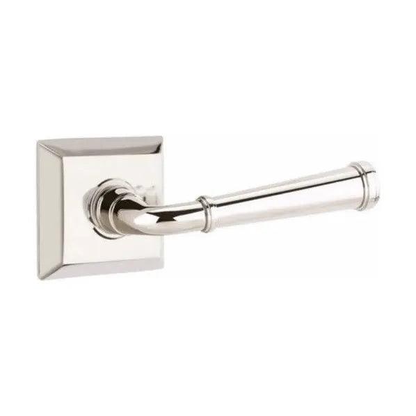 The Emtek Merrimack Lever with Quincy Rosette in finish