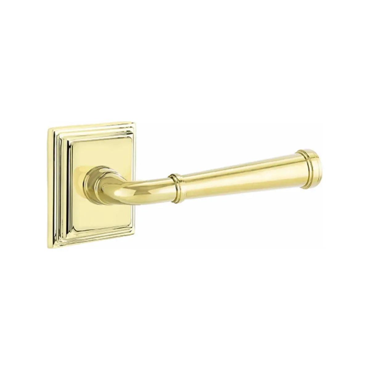 The Emtek Merrimack Lever with Quincy Rosette in finish