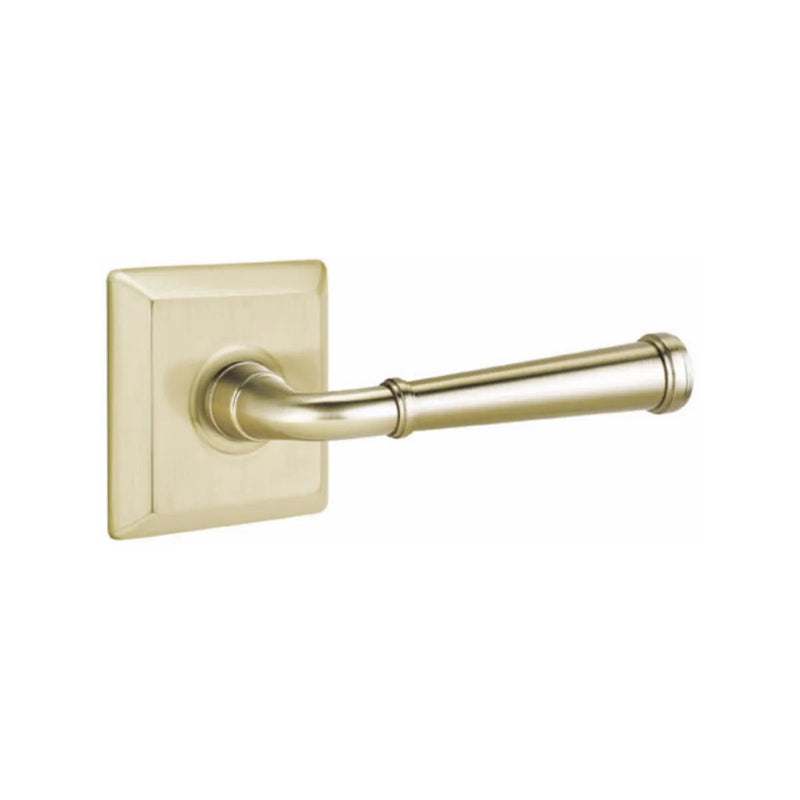 The Emtek Merrimack Lever with Quincy Rosette in finish