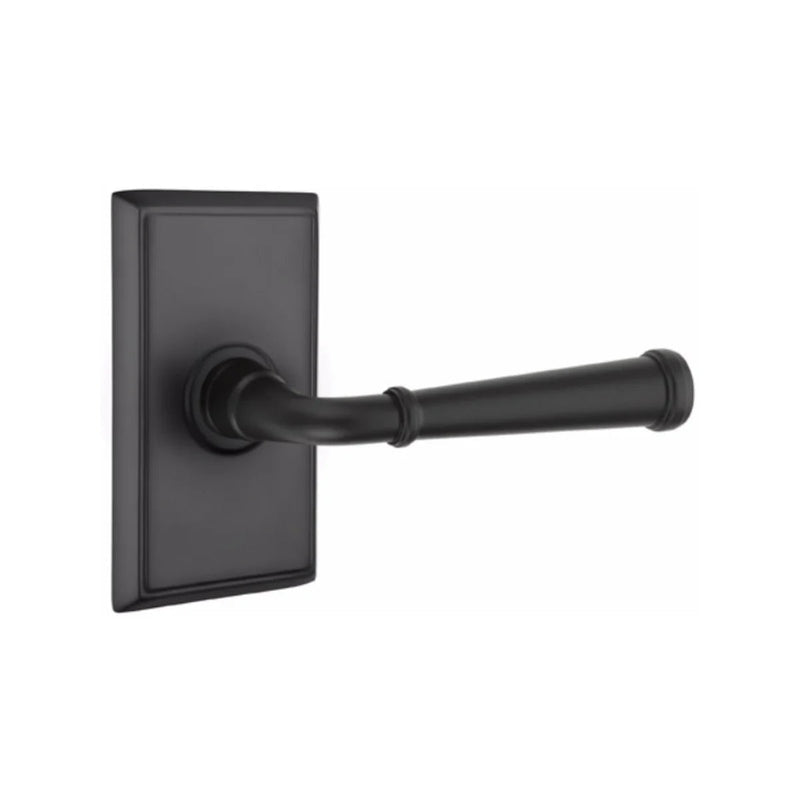 The Emtek Merrimack Lever With Rectangular Rosette in finish