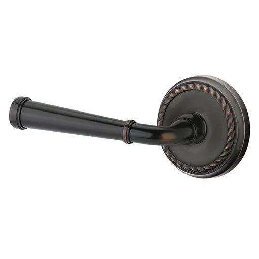 Emtek Merrimack Lever With Rope Rosette Oil Rubbed Bronze