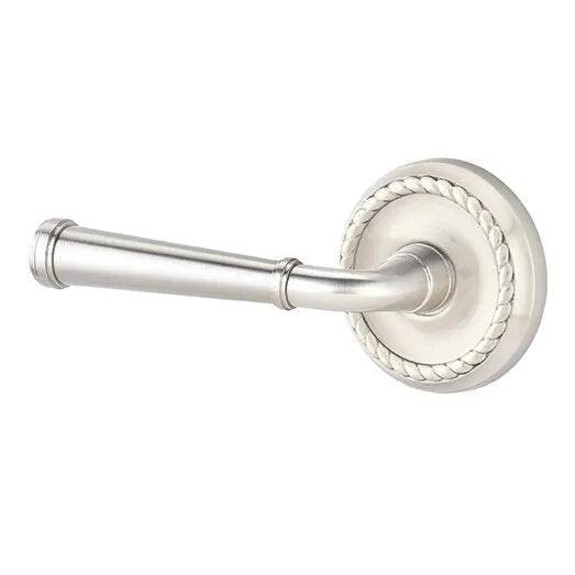 Emtek Merrimack Lever With Rope Rosette Satin Nickel