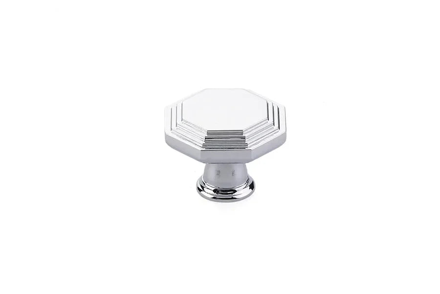 The Emtek Midvale Cabinet Knob, 1 3/4" in Polished Chrome finish