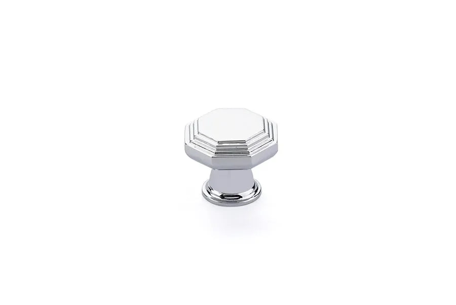 The Emtek Midvale Cabinet Knob, 1 1/4" in Polished Chrome finish