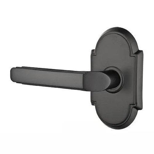 Emtek Milano Lever With #8 Rosette Flat Black