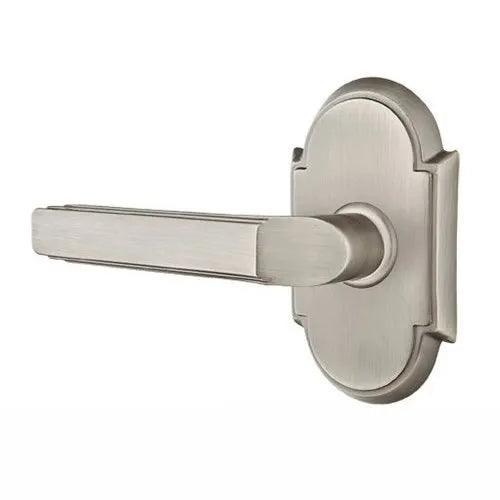 Emtek Milano Lever With #8 Rosette Pewter