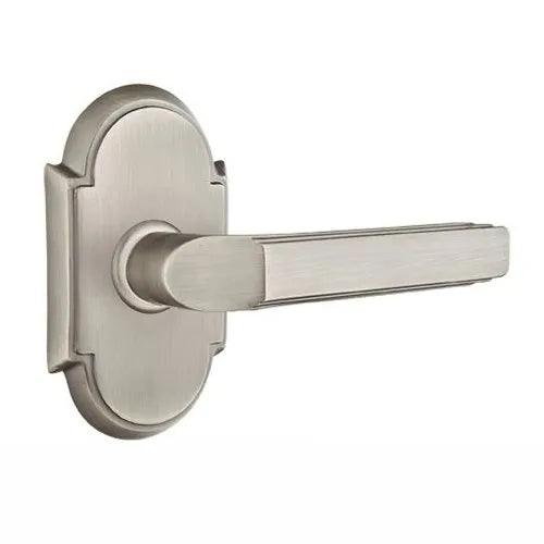 Emtek Milano Lever With #8 Rosette Pewter