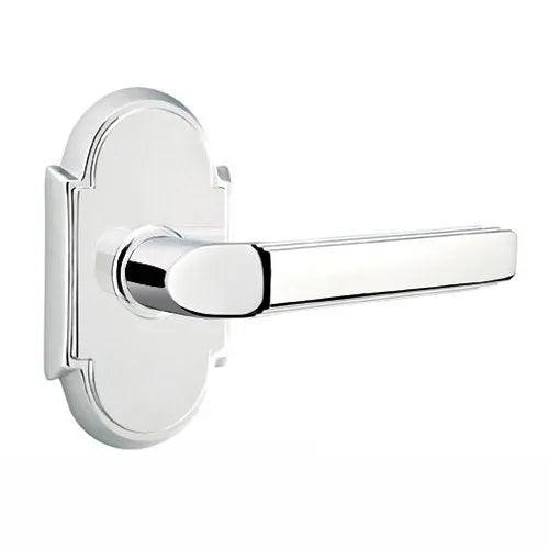 Emtek Milano Lever With #8 Rosette Polished Chrome