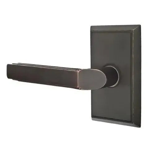 EmtekEmtek Milano Lever With Rectangular Rosette in 