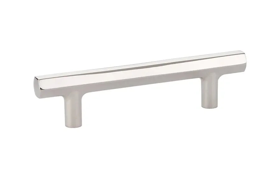 The Emtek Mod Hex Pull 5" Center-to-Center in Lifetime Polished Nickel finish