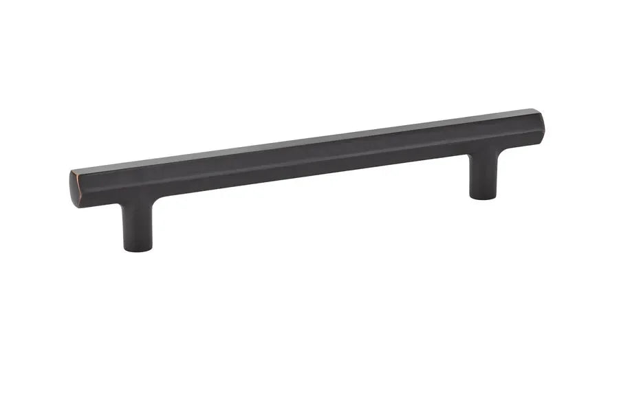 The Emtek Mod Hex Cabinet Pull, 6" Center to Center in Oil Rubbed Bronze finish