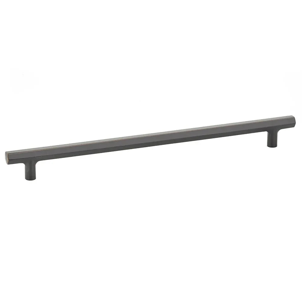 The Emtek Mod Hex Cabinet Pull 12" Center-to-Center in Oil Rubbed Bronze finish