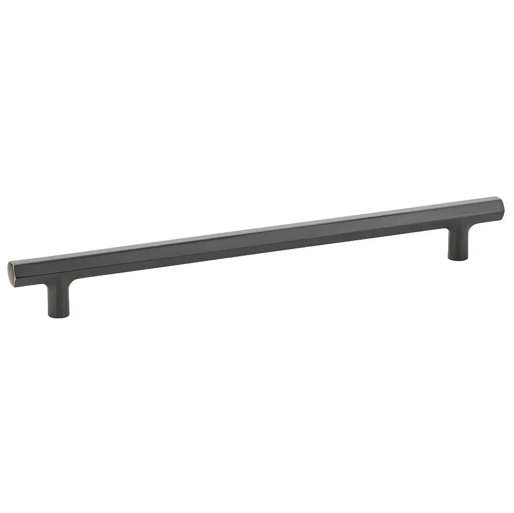 The Emtek Mod Hex Pull 10" Center-to-Center in Oil Rubbed Bronze finish