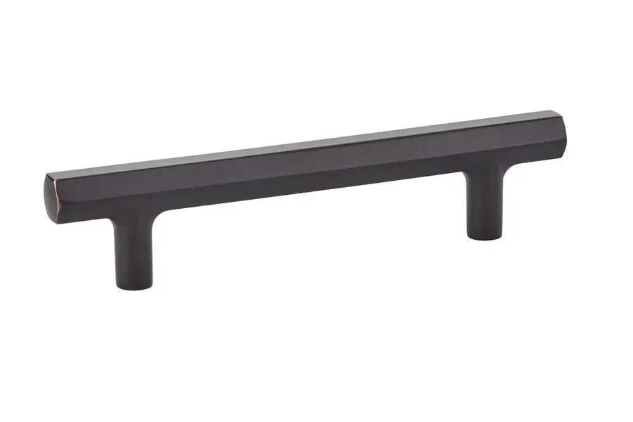 The Emtek Mod Hex Cabinet Pull, 4" Center to Center in Oil Rubbed Bronze finish