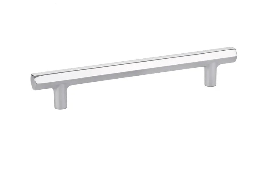 The Emtek Mod Hex Cabinet Pull, 6" Center to Center in Polished Chrome finish