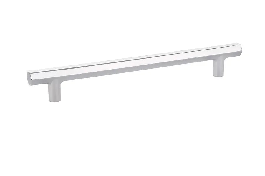 The Emtek Mod Hex Cabinet Pull, 8" Center to Center in Polished Chrome finish