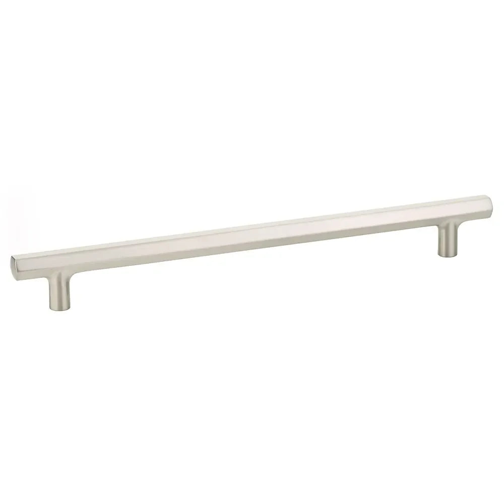 The Emtek Mod Hex Pull 10" Center-to-Center in Satin Nickel finish
