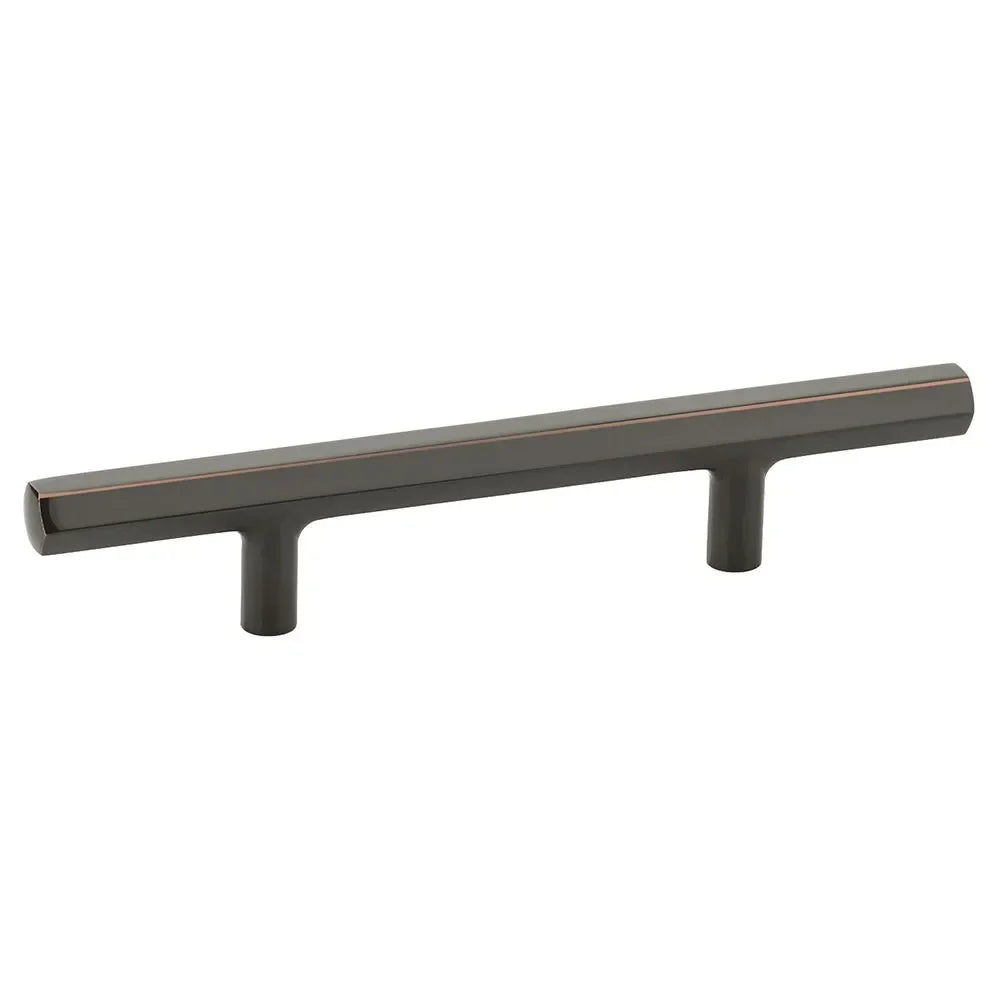 The Emtek Mod Hex Extended Cabinet Pull, 3 1/2" Center to Center in Oil Rubbed Bronze finish
