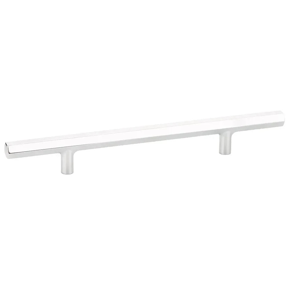 The Emtek Mod Hex Extended Cabinet Pull, 6" Center to Center in Polished Chrome finish