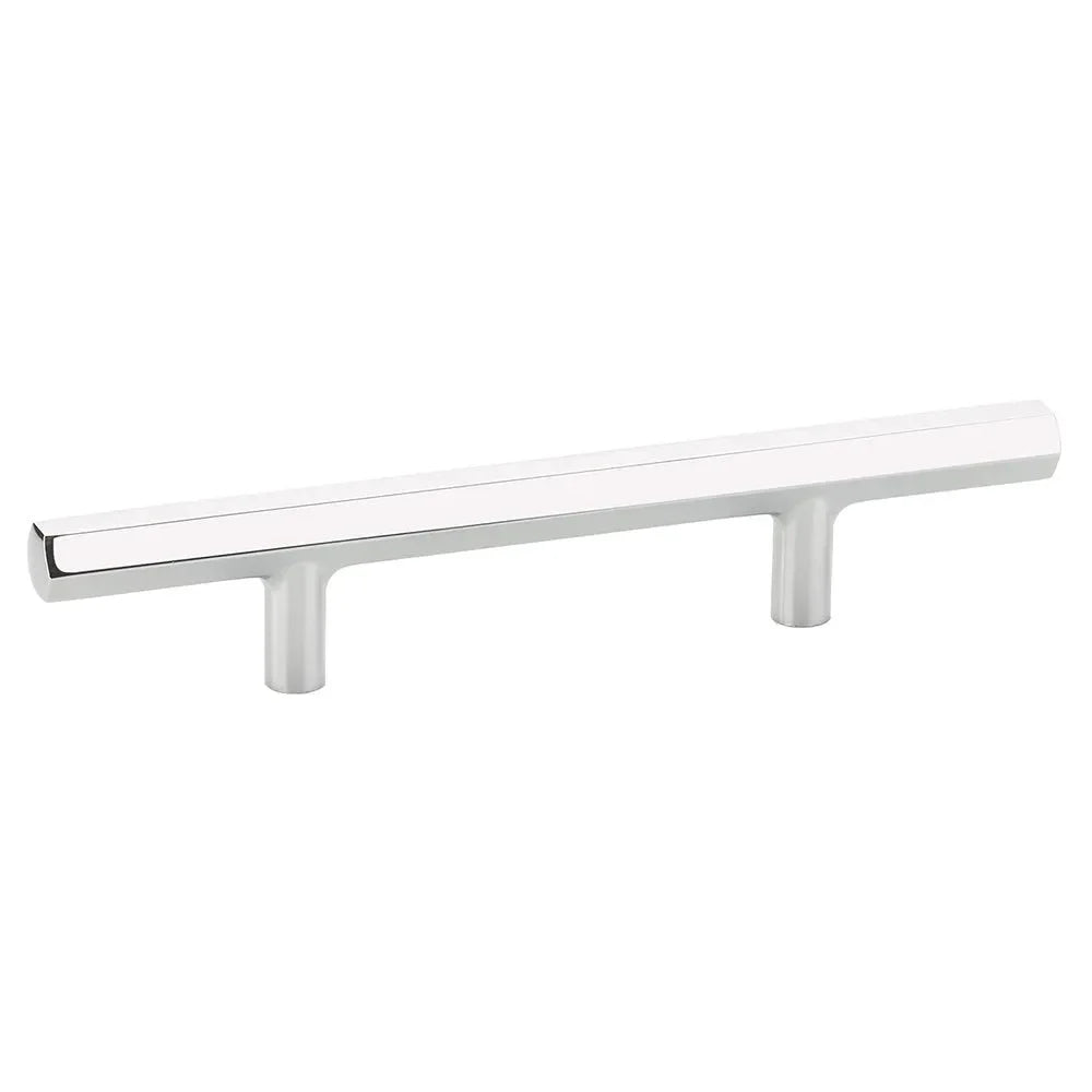 The Emtek Mod Hex Extended Cabinet Pull, 3 1/2" Center to Center in Polished Chrome finish