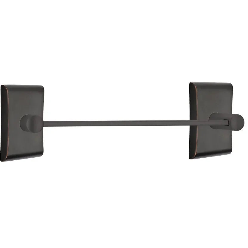 EmtekEmtek Modern Brass Towel Bar with Neos Rosette in 