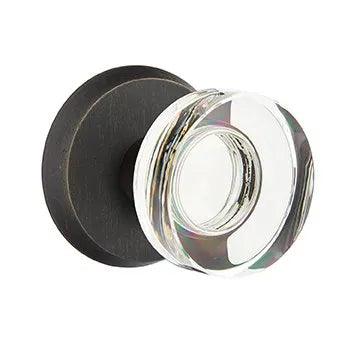 EmtekEmtek Modern Disc Crystal Knob with #2 Rosette in 