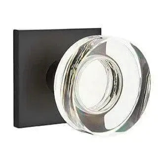 EmtekEmtek Modern Disc Crystal Knob with Square Rosette in 
