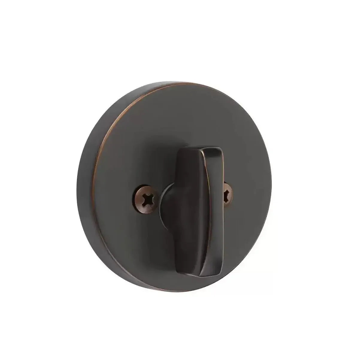 Emtek Modern Disc Single Sided Deadbolt in Oil Rubbed Bronze finish