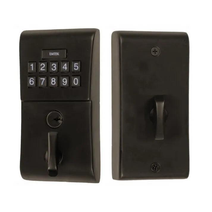 Emtek Modern Electronic Keypad Deadbolt in Oil Rubbed Bronze finish