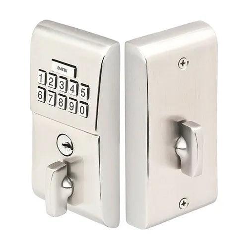 Emtek Modern Electronic Keypad Deadbolt in Satin Nickel finish