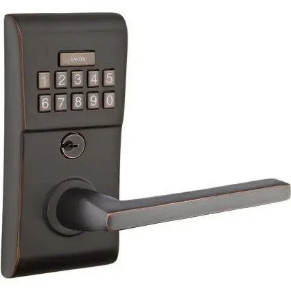 EmtekEmtek Modern Electronic Keypad Leverset with Helios Lever in 