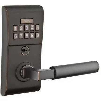 EmtekEmtek Modern Electronic Keypad Leverset with Hercules Lever in 