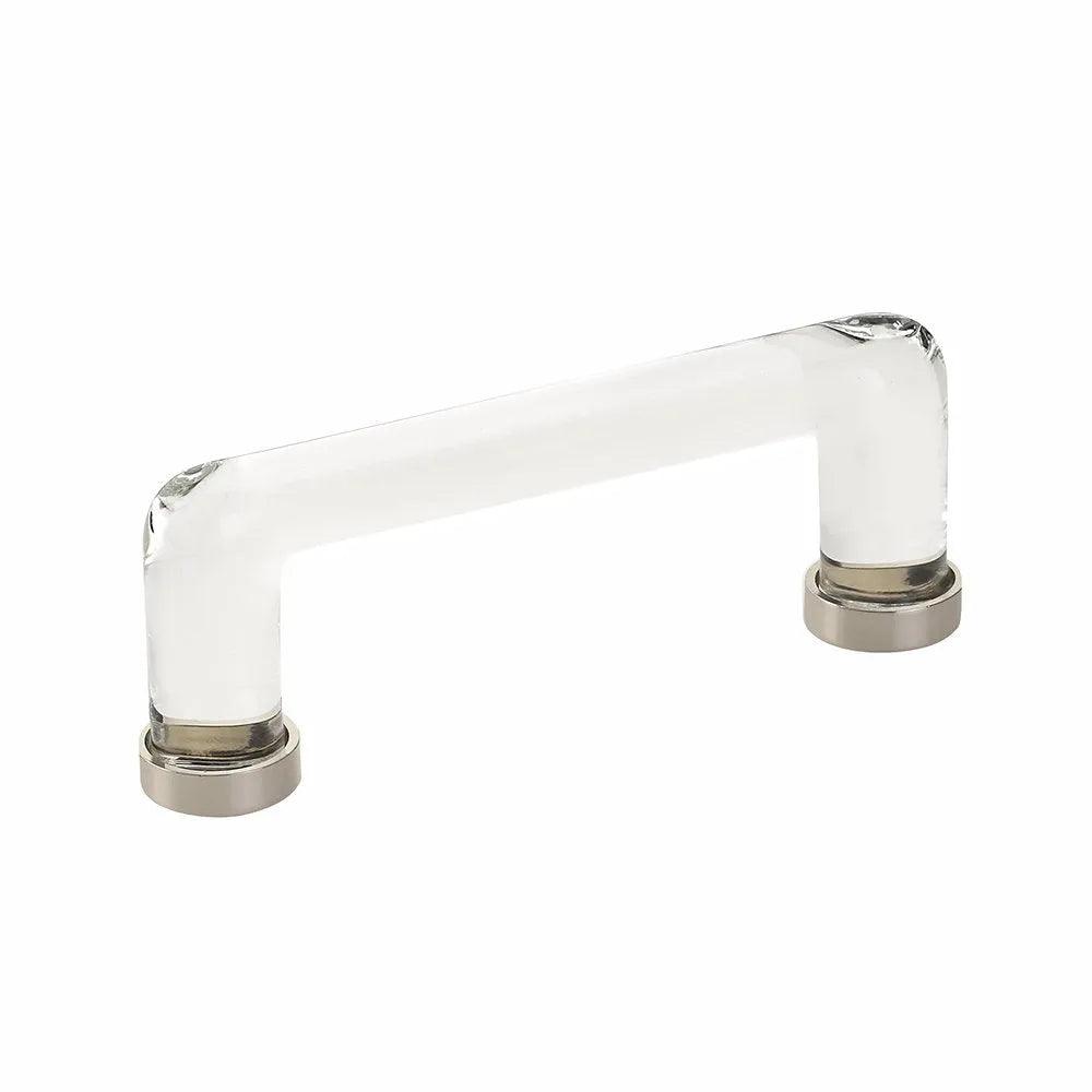 Emtek Modern Glass Cabinet Pull Lifetime Polished Nickel